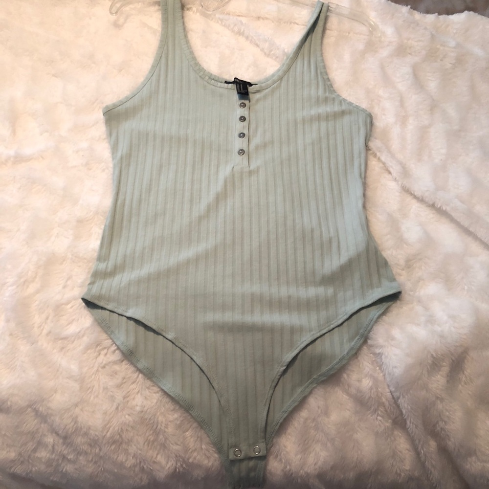 Green body suit (forever 21)